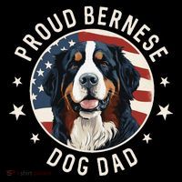 American Flag Proud Bernese Mountain Dog Dad Coffee Mug thumb 5