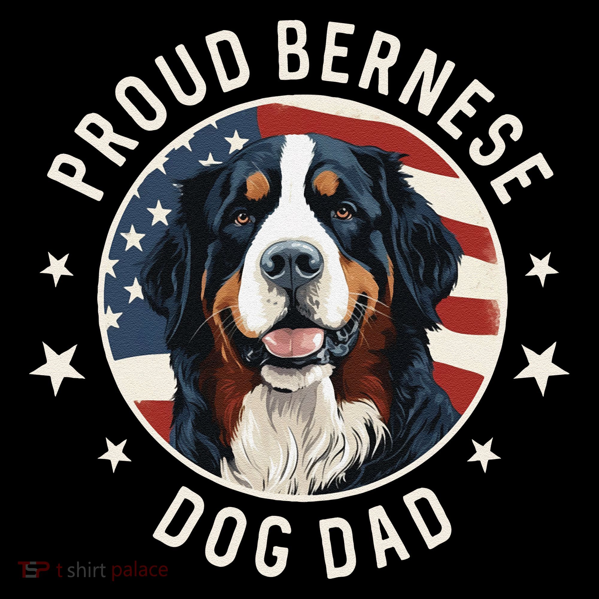 American Flag Proud Bernese Mountain Dog Dad Coffee Mug