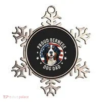 American Flag Proud Bernese Mountain Dog Dad Ornament thumb 0