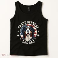 American Flag Proud Bernese Mountain Dog Dad Tank Top thumb 2
