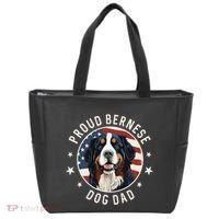 American Flag Proud Bernese Mountain Dog Dad Tote Bag thumb 0