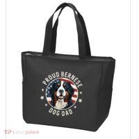 American Flag Proud Bernese Mountain Dog Dad Tote Bag thumb 3