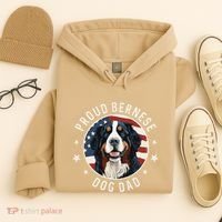American Flag Proud Bernese Mountain Dog Dad Hoodie thumb 4