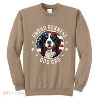 American Flag Proud Bernese Mountain Dog Dad Sweatshirt thumb 0