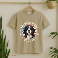 American Flag Proud Bernese Mountain Dog Dad T-Shirt thumb 2