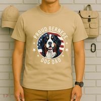 American Flag Proud Bernese Mountain Dog Dad T-Shirt thumb 6