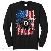 American Flag Pool Snooker Billiards Player 8 Ball Usa Gift Sweatshirt thumb 0