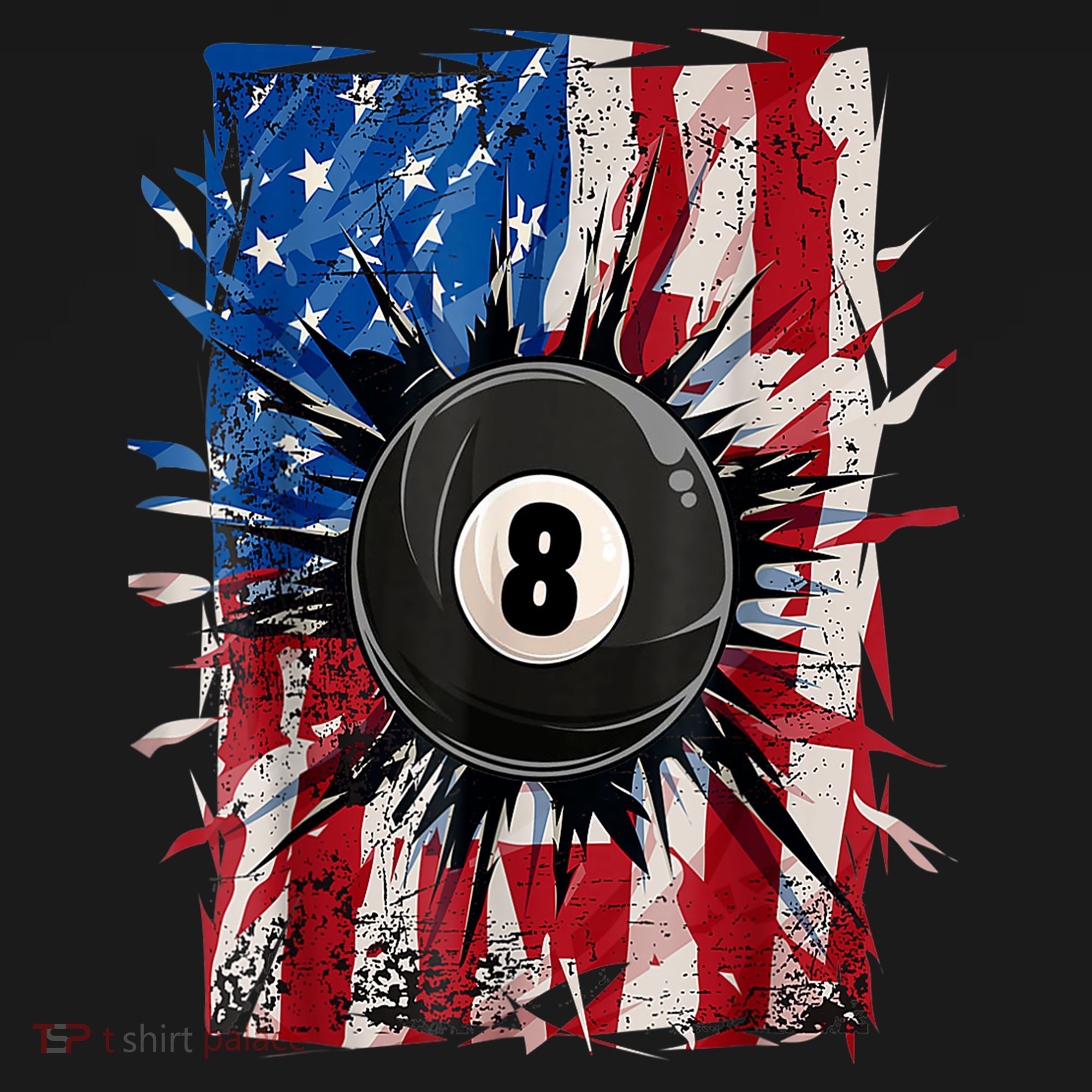 American Flag Pool Snooker Billiards Player 8 Ball Usa Gift Women's Hoodie
