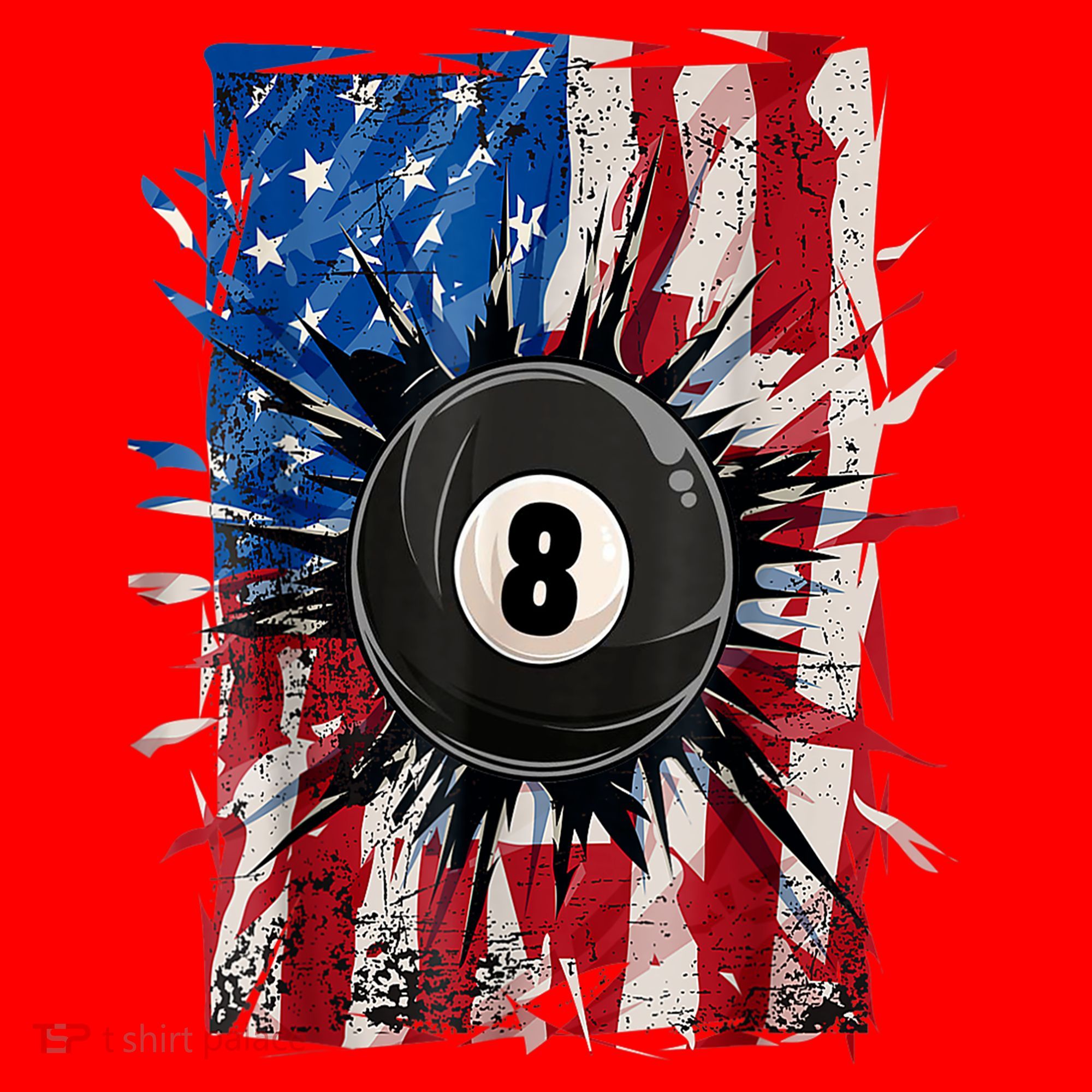 American Flag Pool Snooker Billiards Player 8 Ball Usa Gift Santa Hat