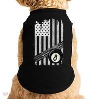 American Flag Pool Table Billiard 8 Ball Wear Doggie Tank thumb 0
