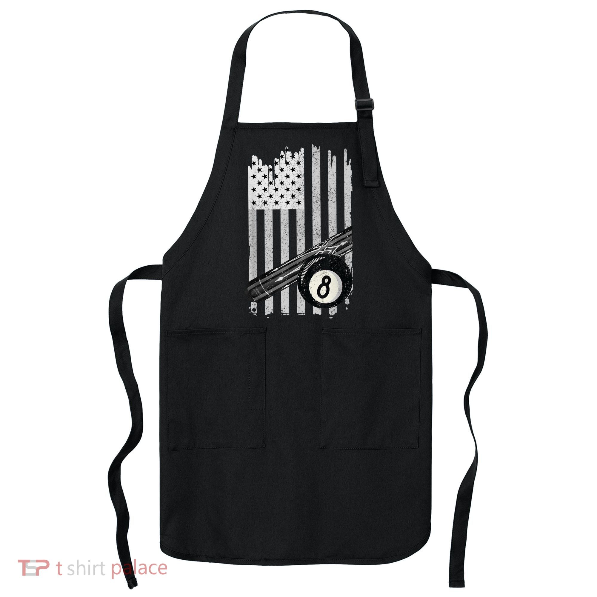American Flag Pool Table Billiard 8 Ball Wear Apron