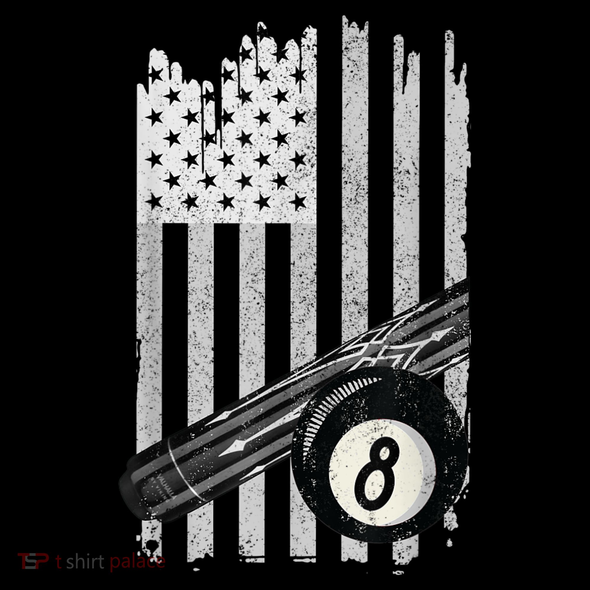 American Flag Pool Table Billiard 8 Ball Wear Women's Hoodie