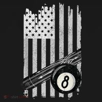 American Flag Pool Table Billiard 8 Ball Wear Women's Tank Top thumb 5