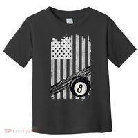 American Flag Pool Table Billiard 8 Ball Wear Toddler T-Shirt thumb 0