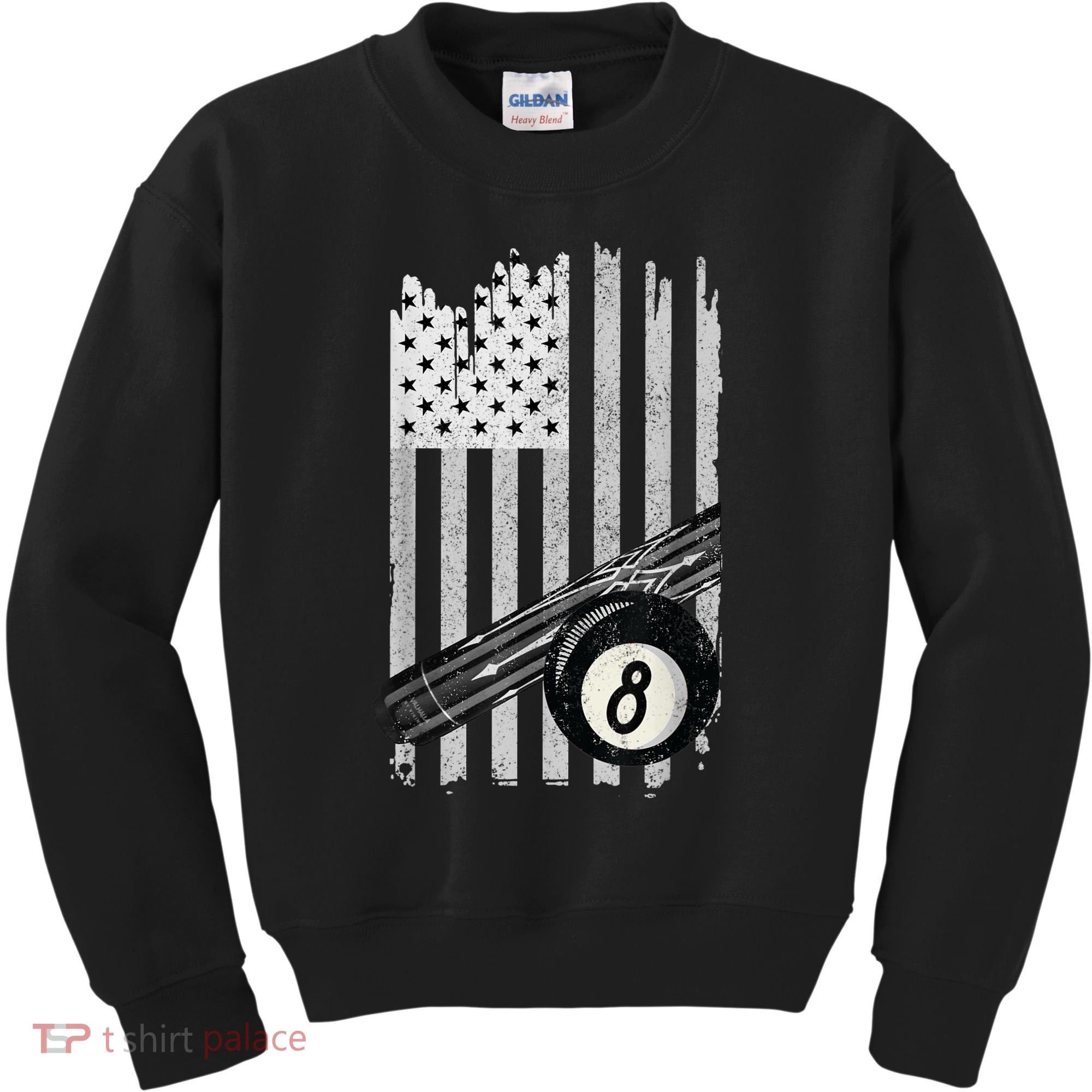 American Flag Pool Table Billiard 8 Ball Wear Kids Sweatshirt