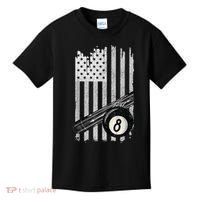 American Flag Pool Table Billiard 8 Ball Wear Kids T-Shirt thumb 0