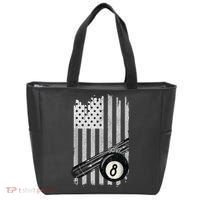 American Flag Pool Table Billiard 8 Ball Wear Tote Bag thumb 0