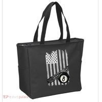American Flag Pool Table Billiard 8 Ball Wear Tote Bag thumb 2