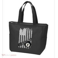American Flag Pool Table Billiard 8 Ball Wear Tote Bag thumb 3