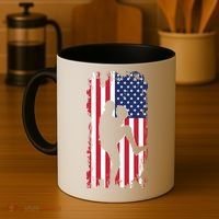 American Flag Pitcher Baseball Apparel Great Gift Baseball Gift Coffee Mug thumb 4