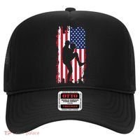 American Flag Pitcher Baseball Apparel Great Gift Baseball Gift Hat thumb 0