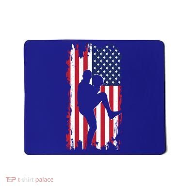 American Flag Pitcher Baseball Apparel Great Gift Baseball Gift Mousepad