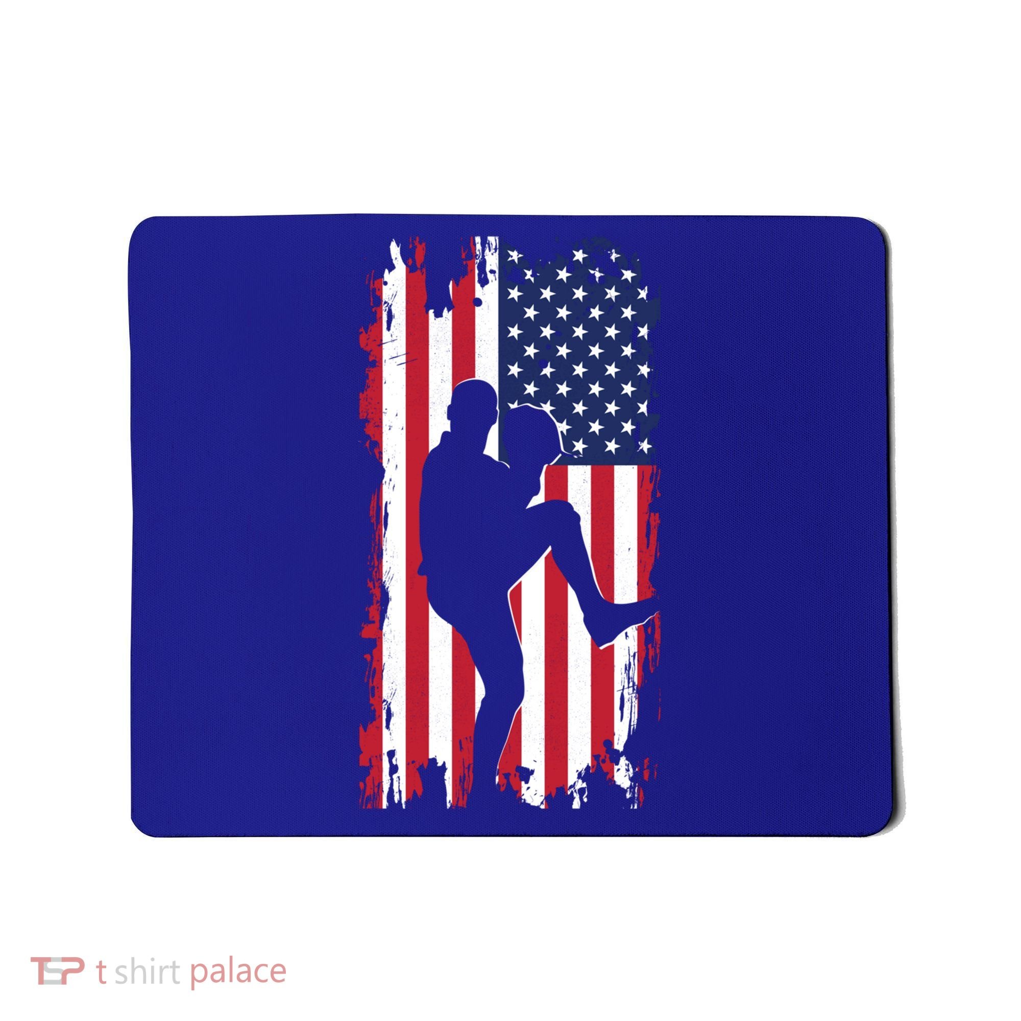 American Flag Pitcher Baseball Apparel Great Gift Baseball Gift Mousepad