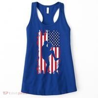 American Flag Pitcher Baseball Apparel Great Gift Baseball Gift Women's Tank Top thumb 0