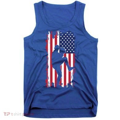 American Flag Pitcher Baseball Apparel Great Gift Baseball Gift Tank Top