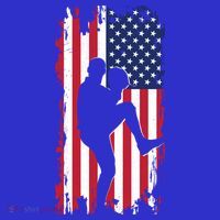 American Flag Pitcher Baseball Apparel Great Gift Baseball Gift Kids T-Shirt thumb 4