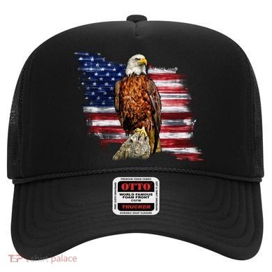 American Flag Patriotic Eagle Vintage Hat