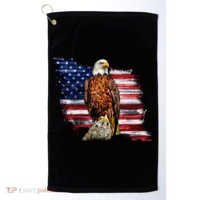 American Flag Patriotic Eagle Vintage Golf Towel