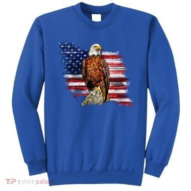 American Flag Patriotic Eagle Vintage Sweatshirt