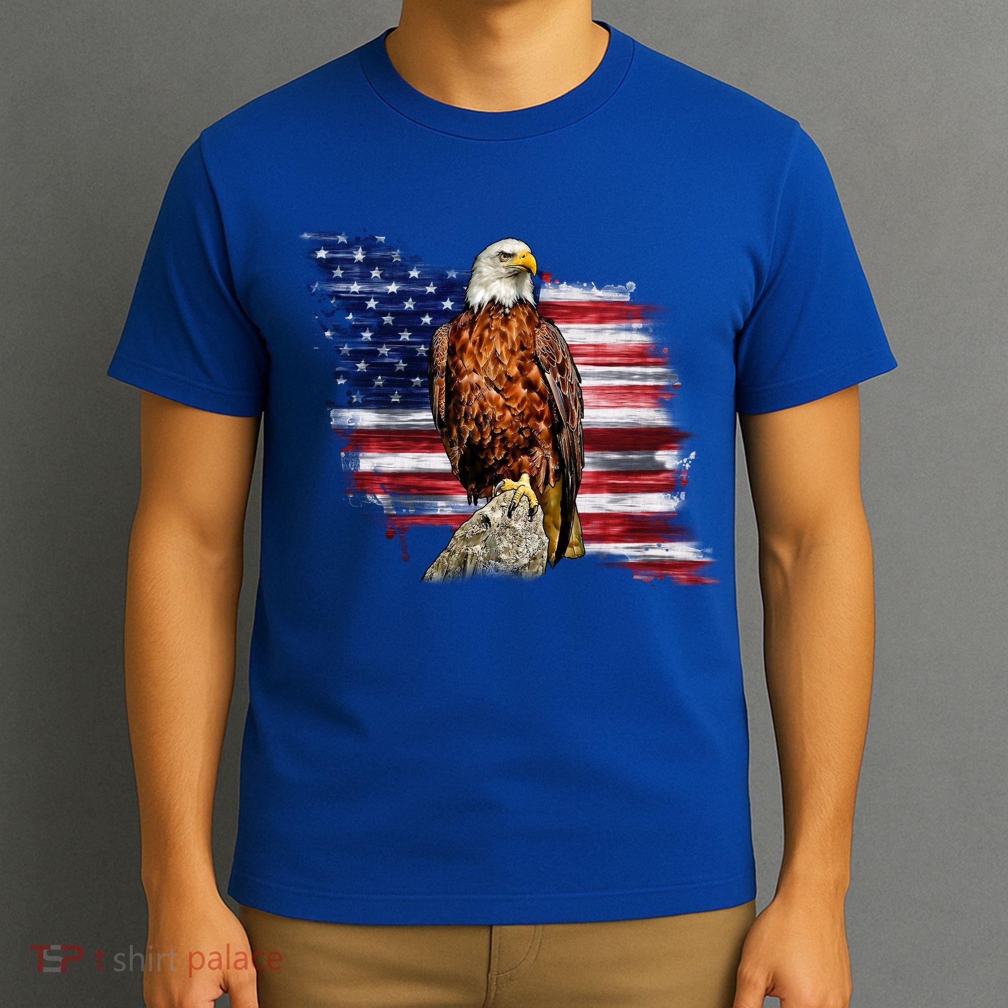 American Flag Patriotic Eagle Vintage T-Shirt