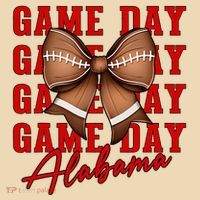 Alabama Football Pretty Coquette Style Bow Tote Bag thumb 4