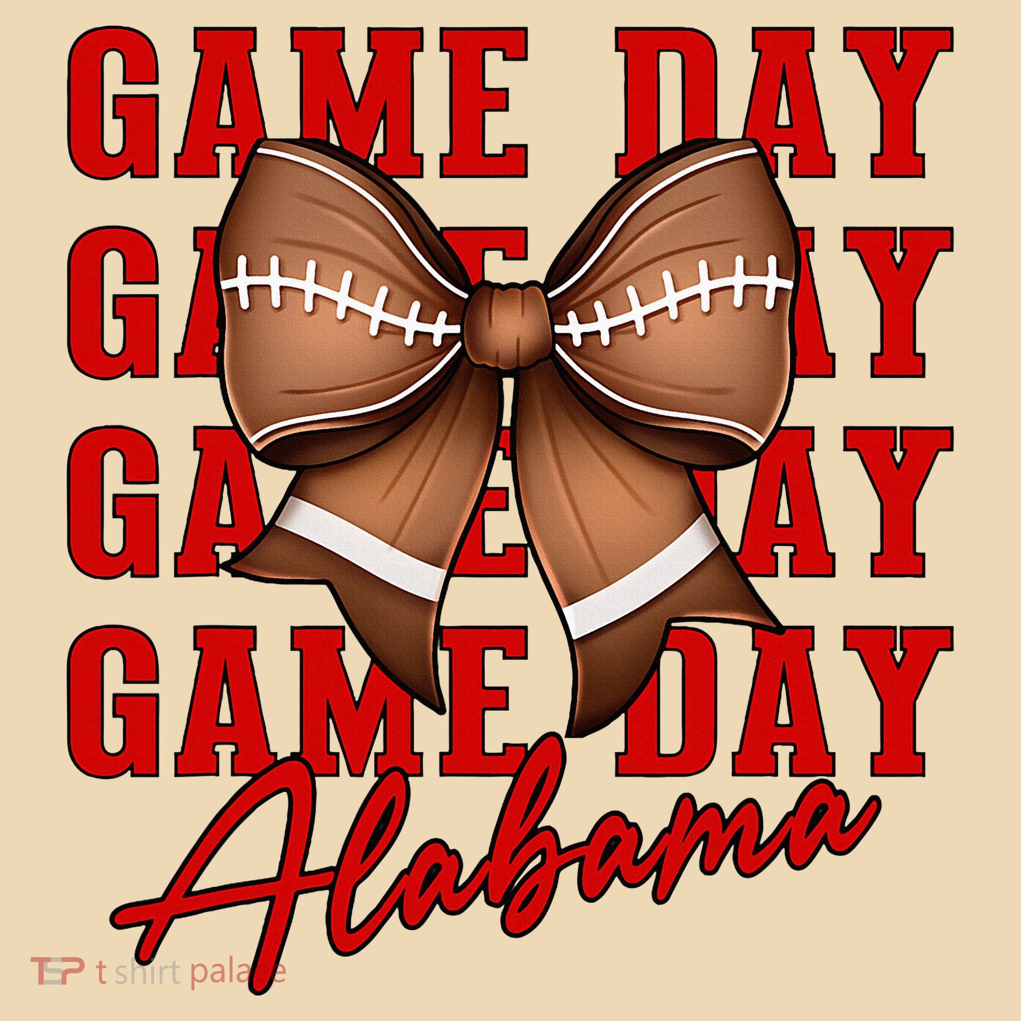 Alabama Football Pretty Coquette Style Bow Tote Bag