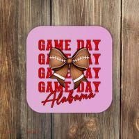 Alabama Football Pretty Coquette Style Bow Coaster thumb 0