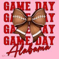 Alabama Football Pretty Coquette Style Bow Coaster thumb 2
