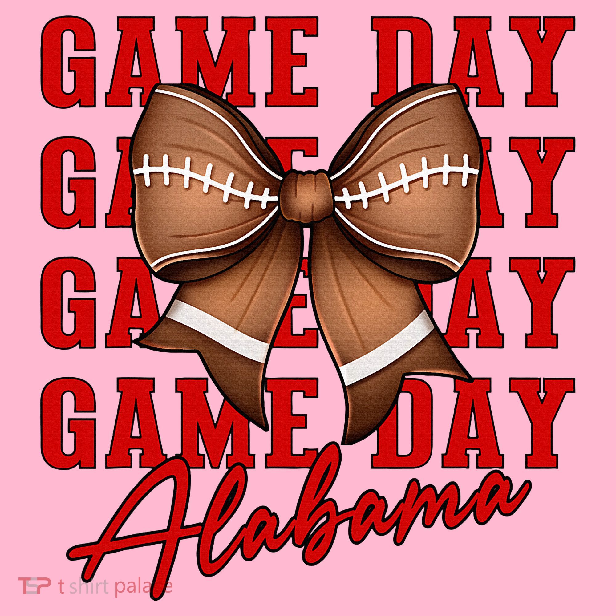 Alabama Football Pretty Coquette Style Bow Coaster