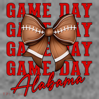 Alabama Football Pretty Coquette Style Bow Toddler Hoodie thumb 2