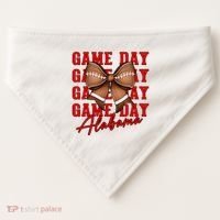 Alabama Football Pretty Coquette Style Bow USA-Made Doggie Bandana thumb 0