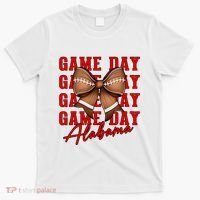 Alabama Football Pretty Coquette Style Bow T-Shirt thumb 0