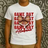 Alabama Football Pretty Coquette Style Bow T-Shirt thumb 3