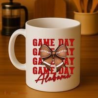Alabama Football Pretty Coquette Style Bow Coffee Mug thumb 4