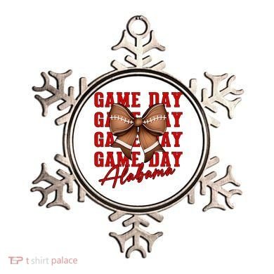 Alabama Football Pretty Coquette Style Bow Ornament
