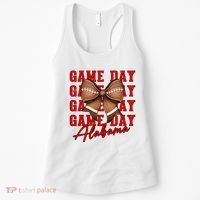 Alabama Football Pretty Coquette Style Bow Women's Tank Top thumb 0