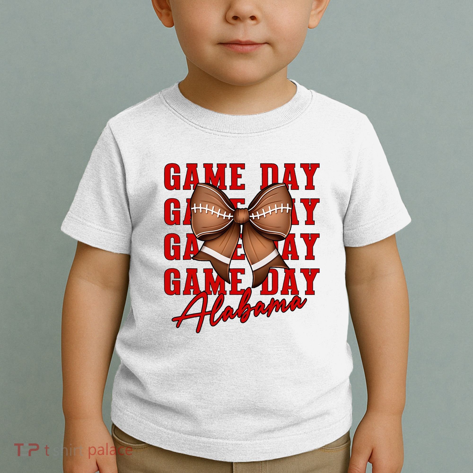 Alabama Football Pretty Coquette Style Bow Toddler T-Shirt