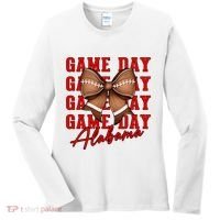 Alabama Football Pretty Coquette Style Bow Women's Long Sleeve Shirt thumb 0