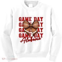 Alabama Football Pretty Coquette Style Bow Kids Sweatshirt thumb 0