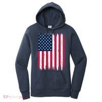 American Flag Patriotic 4th of July Independence Day Women's Hoodie thumb 0